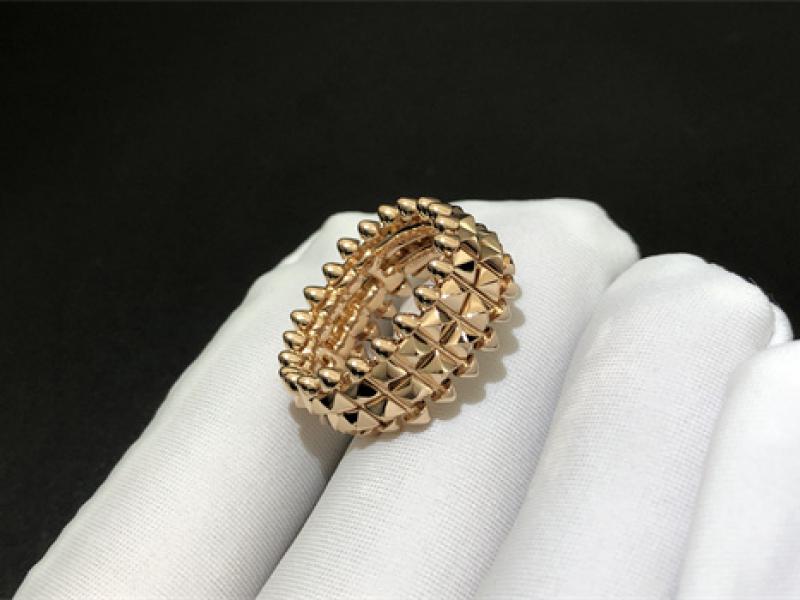 CLASH DE CARTIER Ring, Double Row 18K Rose Gold