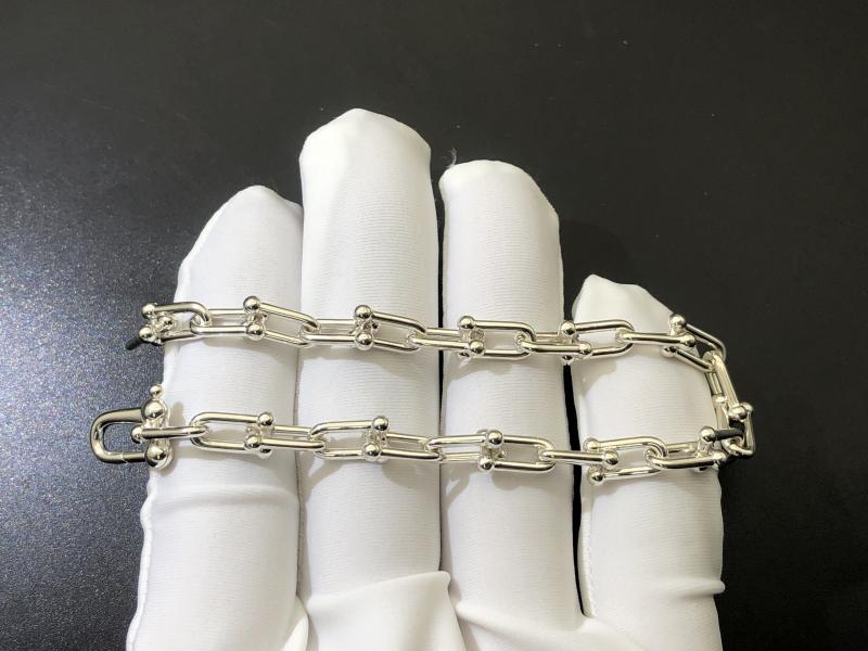 Chain link bracelet, sterling silver, small