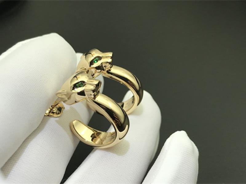 Cheetah earrings 18K gold