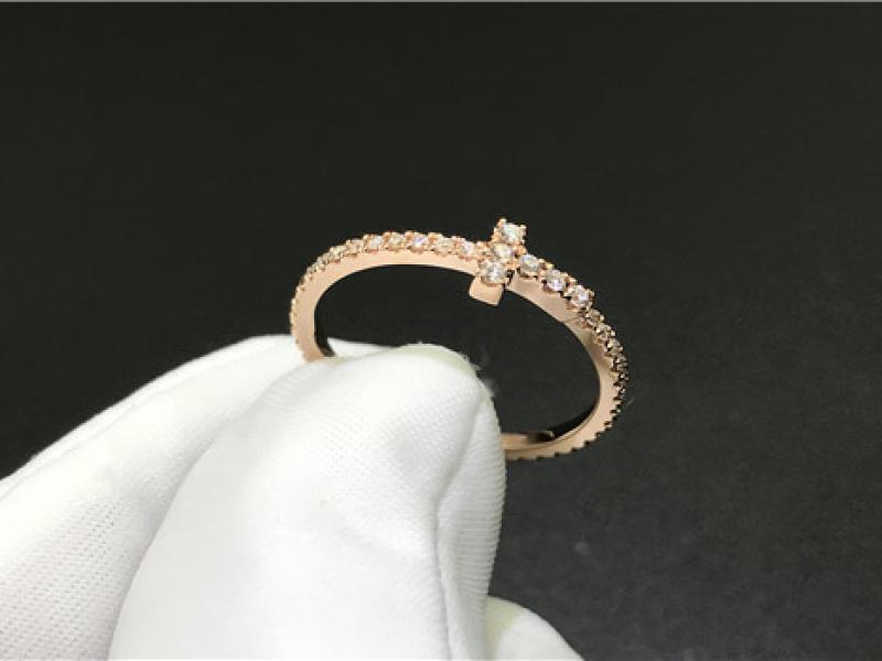 Custom T series Diamond-inlaid coil ring-2