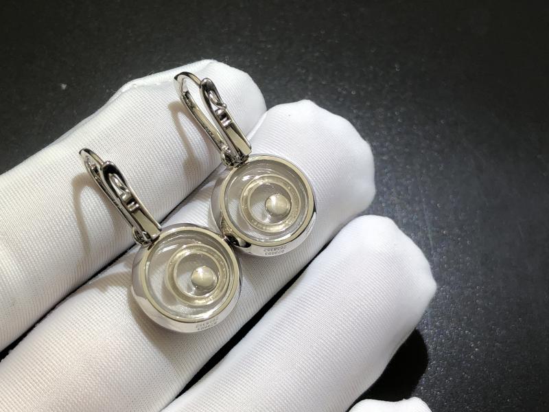 Earrings, white gold, diamonds-1