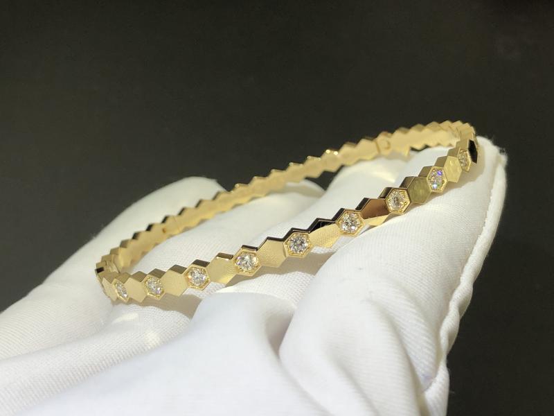 Love Nest Series Bracelet Gold, Diamond-2