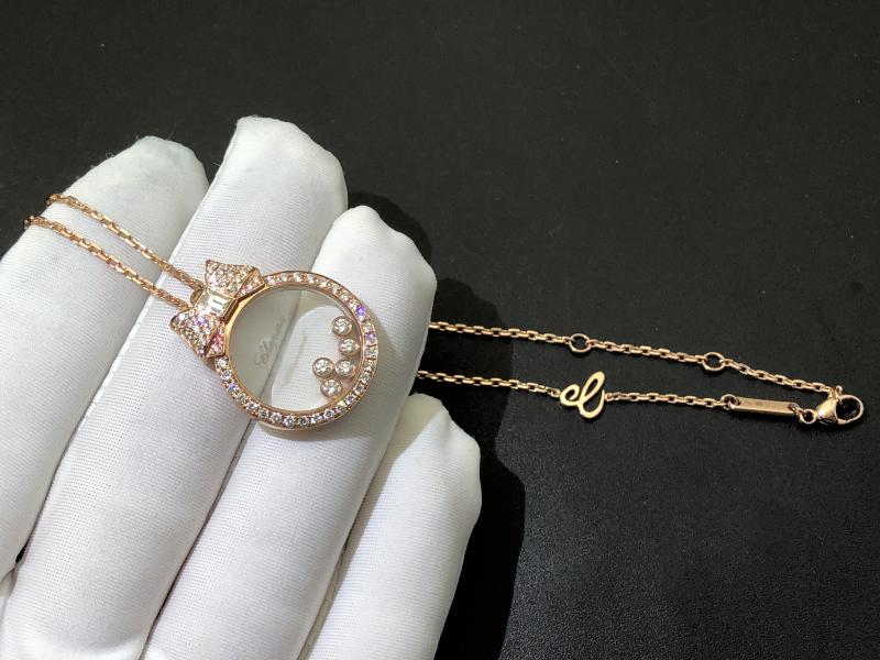 Pendant, rose gold, diamond