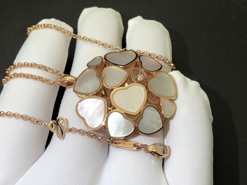 Pendant, rose gold,  mother-of-pearl