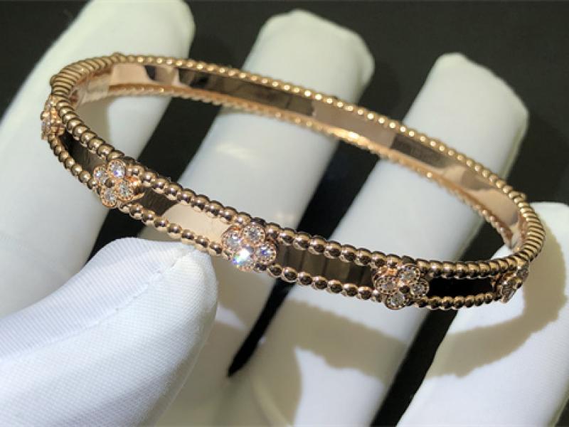Perl é e Sweet Clovers Bracelet, Medium Style