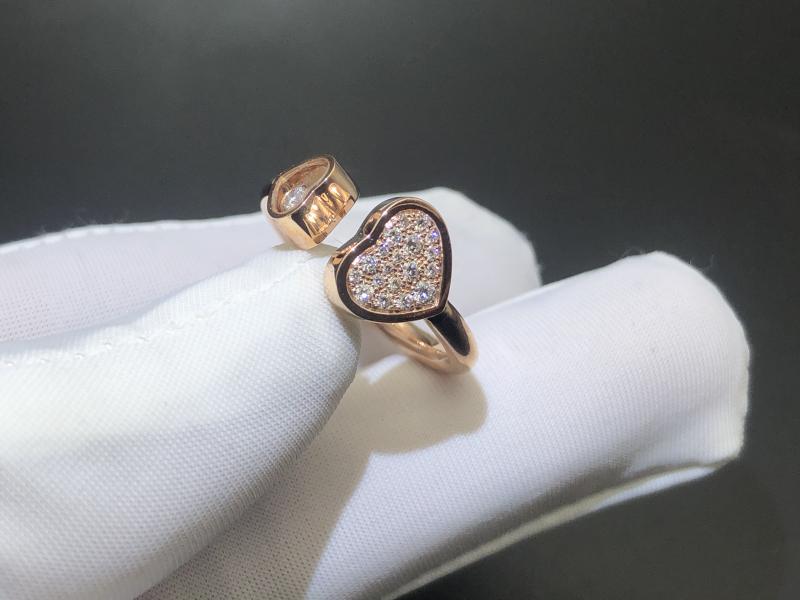 Ring, rose gold, diamond